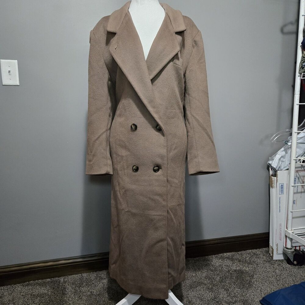 VTG Karen Petites Union Made Double Breasted Long‎ Coat